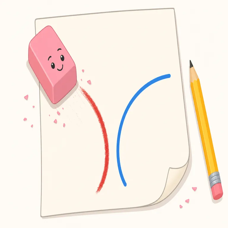 correction（訂正・名詞）の覚え方イラスト — correction は correct「正しい、正しくする」に -ion が付いた名詞で、「誤りを正すこと」や「正した内容」を表します