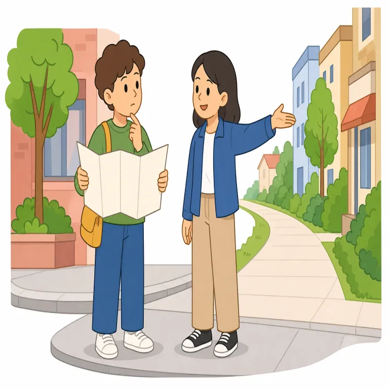 could you show me the way（道を教えてください・イディオム）の覚え方イラスト — 「Could you ...?」を見たら「していただけますか？」の丁寧依頼と反射できるようにする