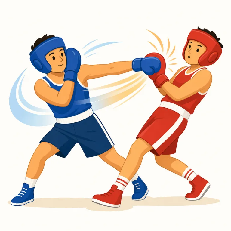 counterpunch（カウンターパンチ・名詞）の覚え方イラスト — まず punch が「パンチ」、counter が「逆向きに返す・対抗する」