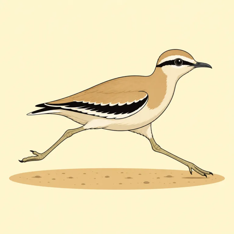 courser（速駆けの馬・ツバメチドリ科の鳥・noun）の覚え方イラスト