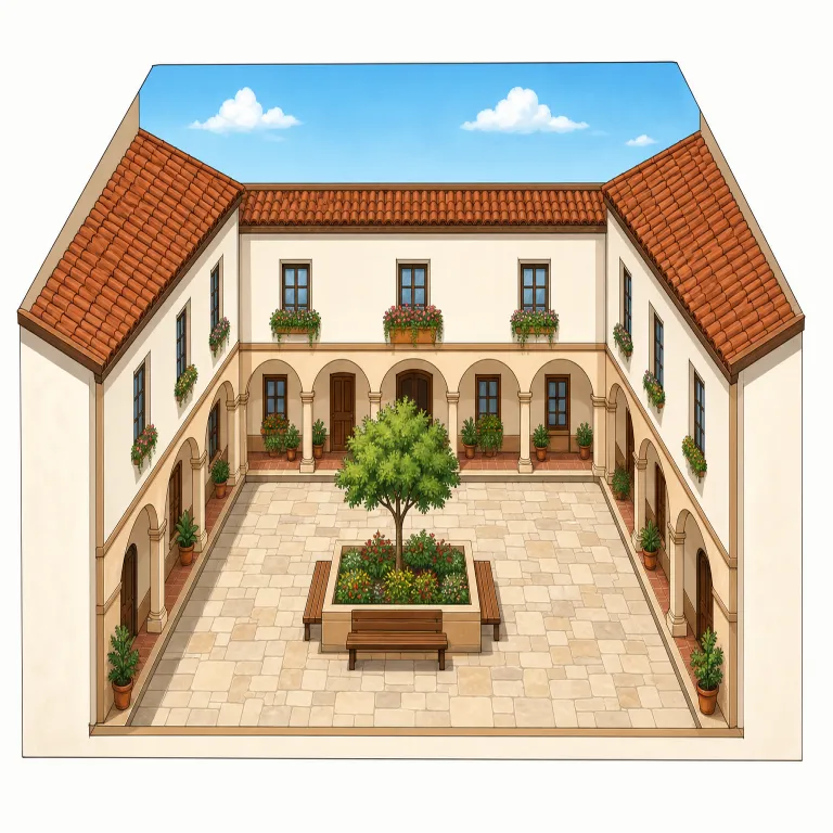 courtyardの覚え方イラスト