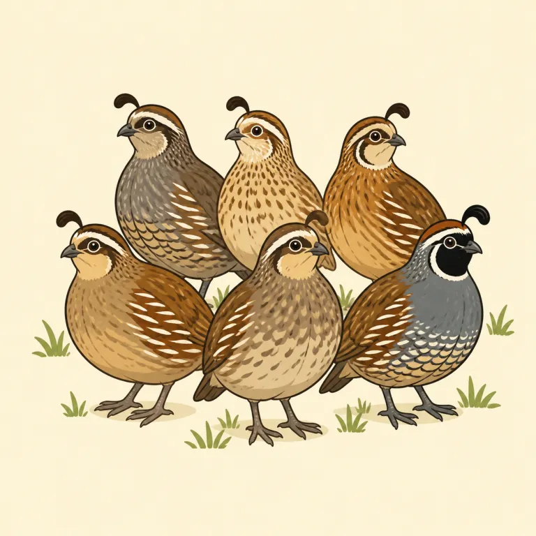 covey（小群・noun）の覚え方イラスト