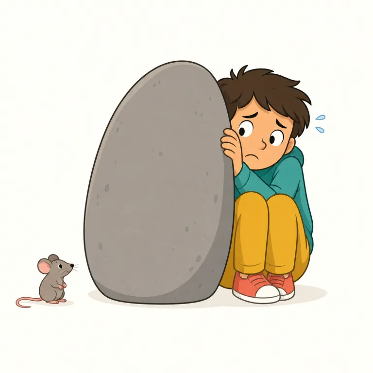 cowardly（勇気がない・形容詞）の覚え方イラスト