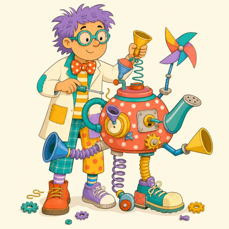 crackpot（奇人・名詞）の覚え方イラスト — まず crack を「ひび・割れ目」で思い出すと、普通ではない感じが出る