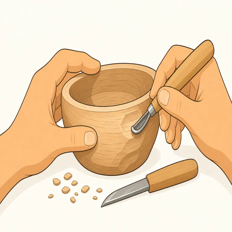 craft（工作、手芸、工芸・名詞）の覚え方イラスト — この craft は、紙・布・木などを使って手で物を作る活動や、その作品を指す名詞です