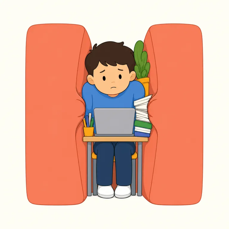 cramp（制約する・verb）の覚え方イラスト