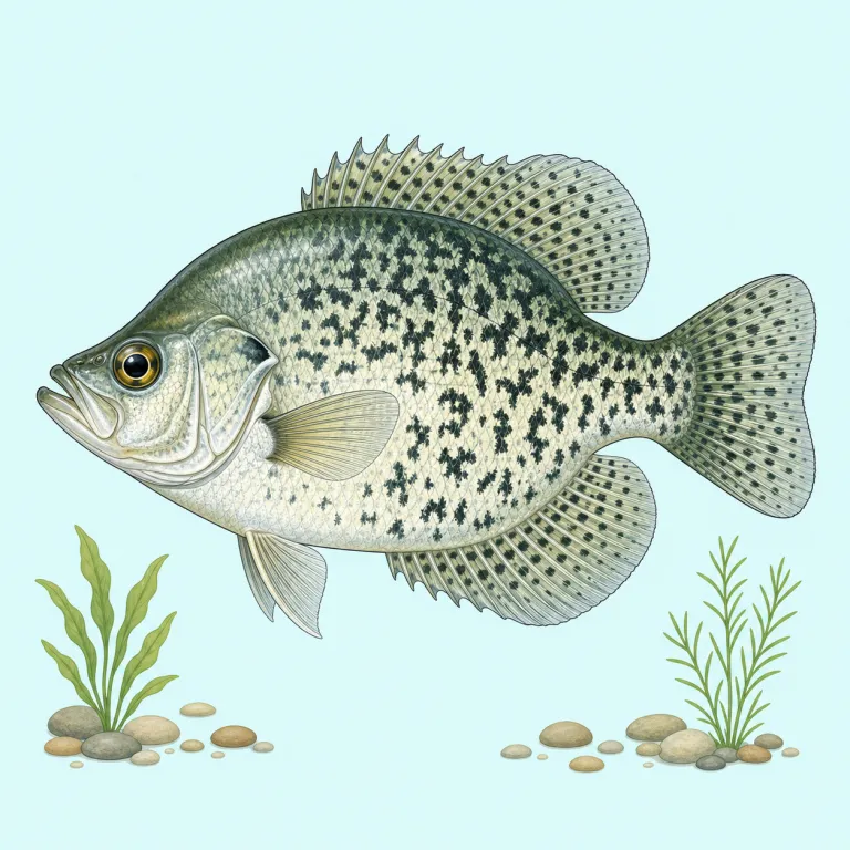 crappie（淡水魚の一種・名詞）の覚え方イラスト — まず「意味を分解して推測する単語」ではなく、「魚の名前そのもの」と割り切ると覚えやすいです