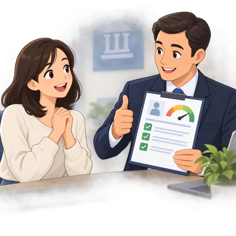 credit（信用・noun）の覚え方イラスト