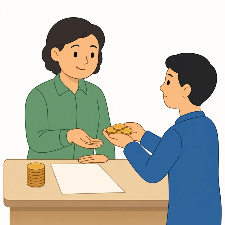 creditor（債権者・名詞）の覚え方イラスト — creditor は credit を与える側、と押さえると覚えやすいです