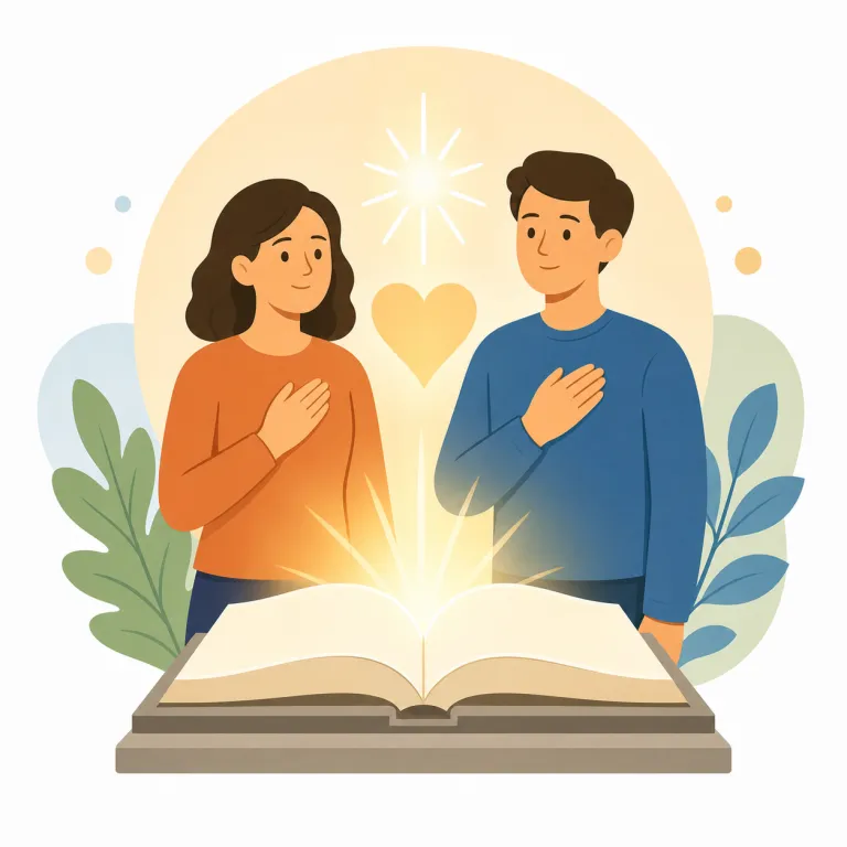 creed（信条・名詞）の覚え方イラスト — この「信条」の creed は、教会の正式な「教義」そのものではなく、人や組織が行動の土台にしている価値観・原則を指す用法です