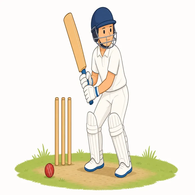 cricket（クリケット・名詞）の覚え方イラスト
