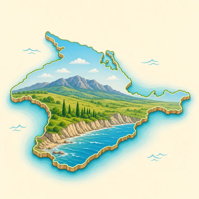 crimean（クリミアの、クリミア半島の・形容詞）の覚え方イラスト — まず固有名詞 Crimea（クリミア）を見て、「地名 + -an で『その土地の』」という形をまとめて覚えると定着しやすいです