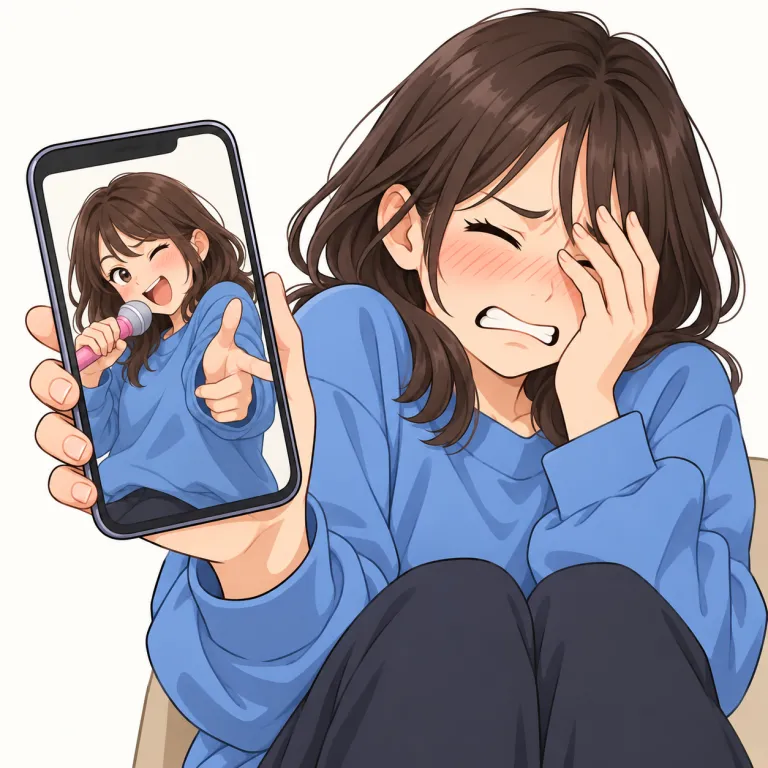 cringe（うわっとなる・verb）の覚え方イラスト
