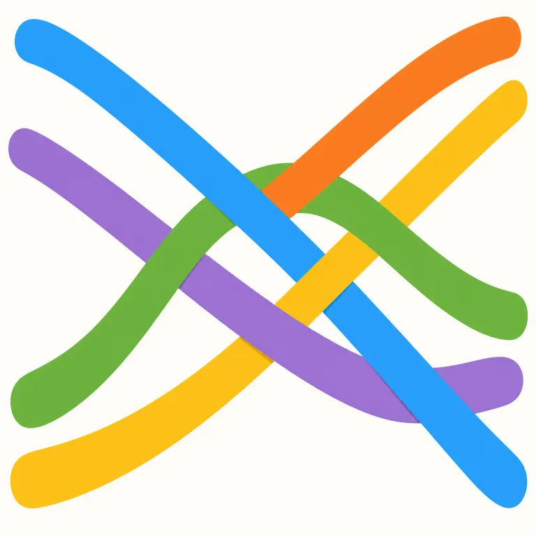 crisscrossing（交差する・動詞）の覚え方イラスト — 核は cross