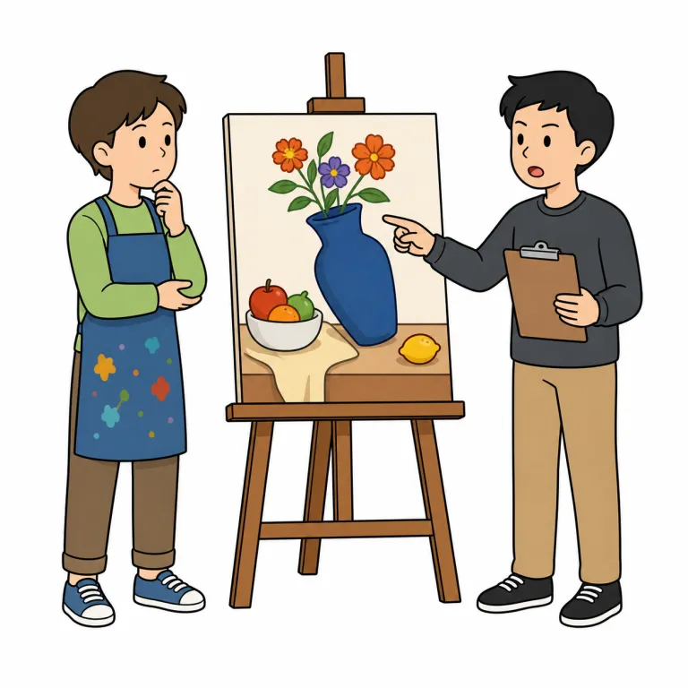 criticise（批評する・verb）の覚え方イラスト