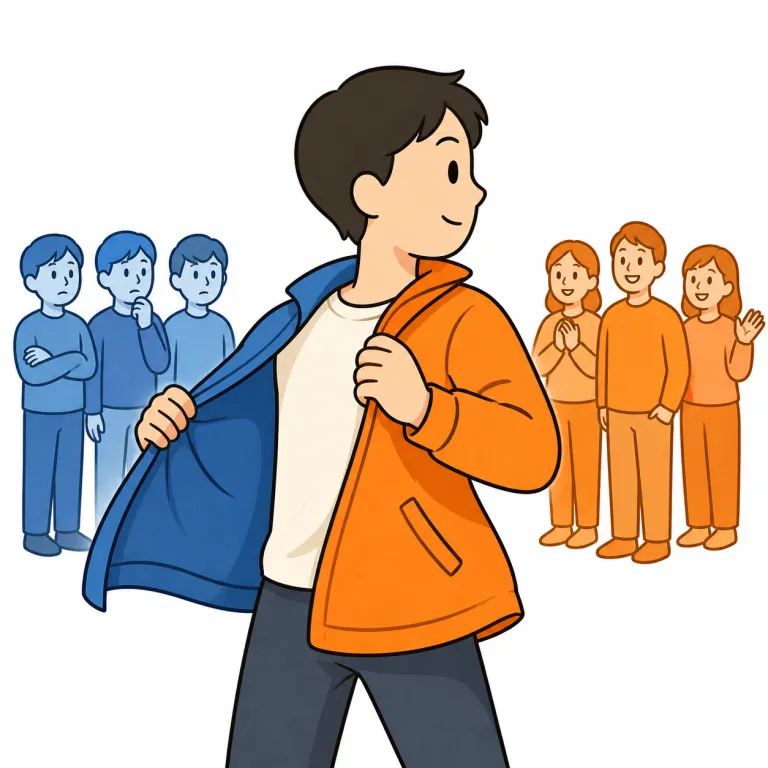 cross over（転向する・phrasal_verb）の覚え方イラスト