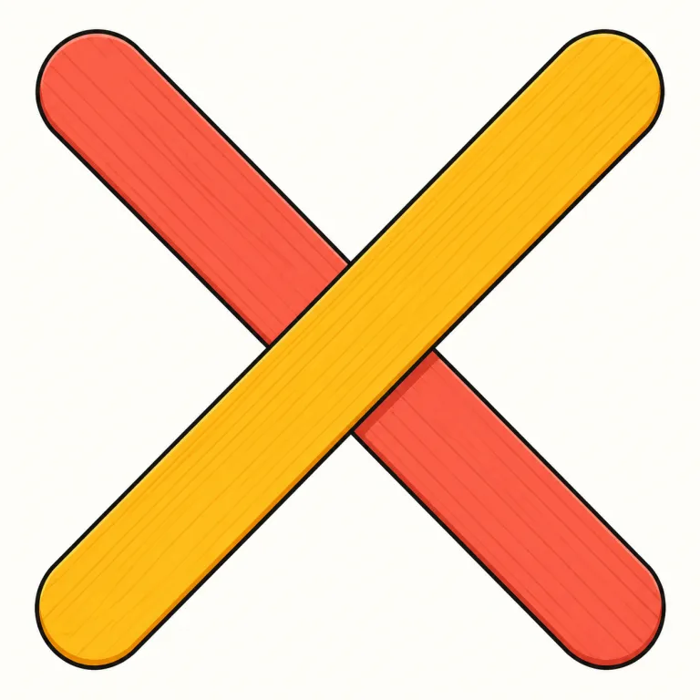 cross（バツ印、十字形・noun）の覚え方イラスト