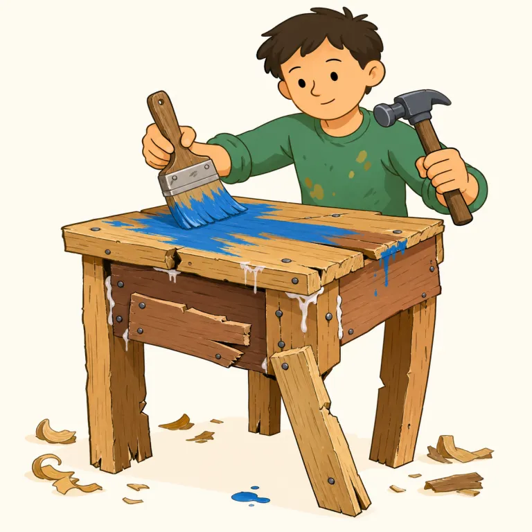 crudely（粗雑に・副詞）の覚え方イラスト — `crudely` はまず形容詞 `crude`「粗い・雑な」を押さえると覚えやすいです