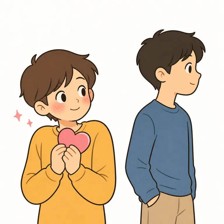 crush（片思い・noun）の覚え方イラスト