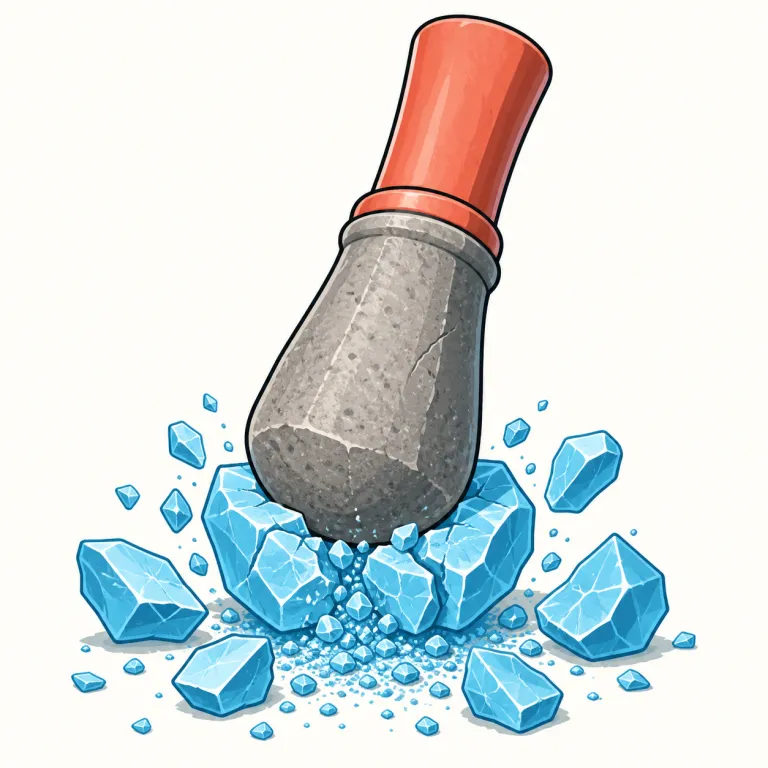 crush（砕く・verb）の覚え方イラスト