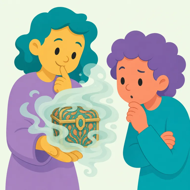cryptically（不可解に・副詞）の覚え方イラスト — `cryptically` は、まず形容詞 `cryptic` を知っていると覚えやすいです