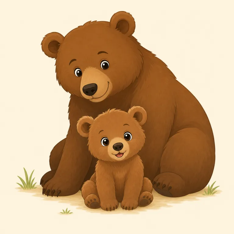 cub（獣の子・名詞）の覚え方イラスト — cub は特にクマ・ライオン・キツネなどの「獣の子」を表す