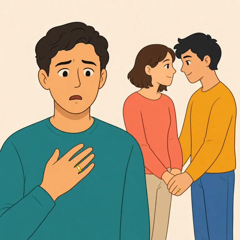 cuckold（妻に浮気された夫・名詞）の覚え方イラスト — まず husband の単なる言い換えではなく、「妻の不貞で恥をかかされた夫」という侮辱や嘲笑の含みまで抱えた語だとセットで覚える