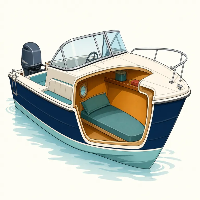 cuddy（小船室・名詞）の覚え方イラスト — まず boat / ship の cabin の仲間として覚えると定着しやすい語です