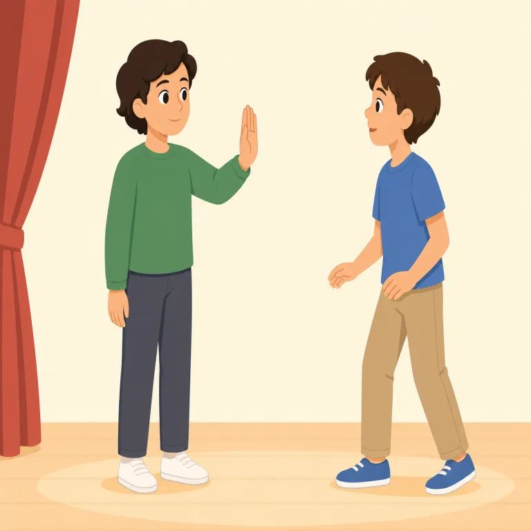 cueing（合図を出す・動詞）の覚え方イラスト — cue をまず「開始のきっかけになる合図」として固定すると覚えやすいです