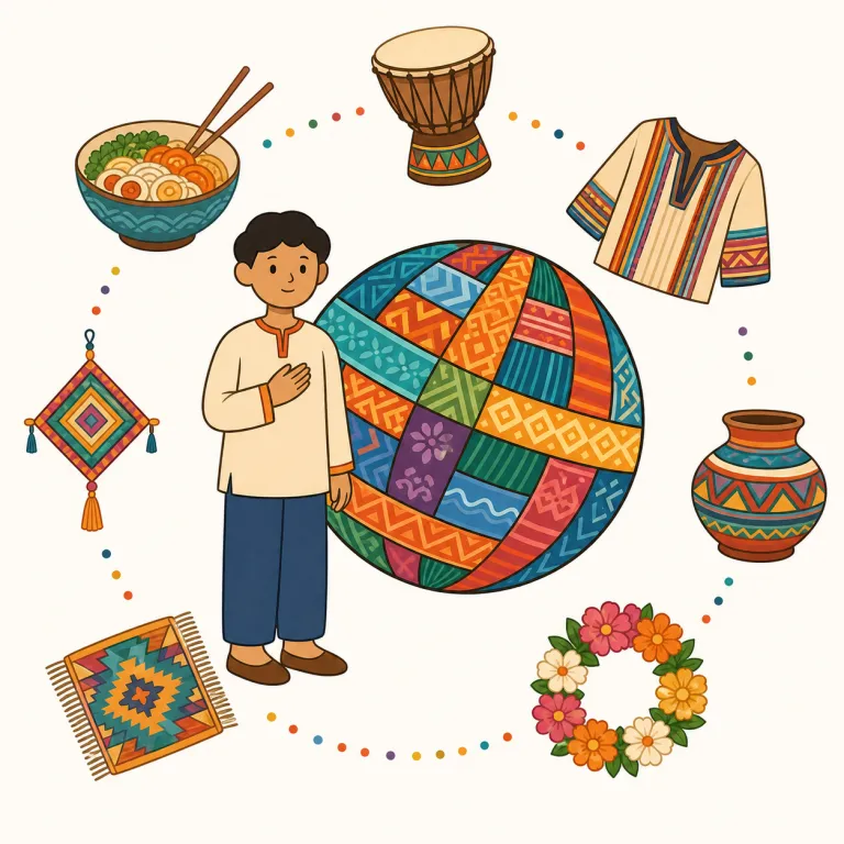 culturallyの覚え方イラスト