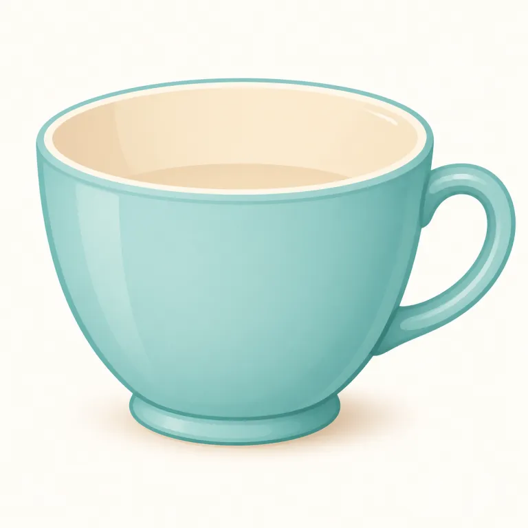 cup（カップ・名詞）の覚え方イラスト — まず中心イメージを「手で持って飲む小さな器」に固定すると覚えやすいです