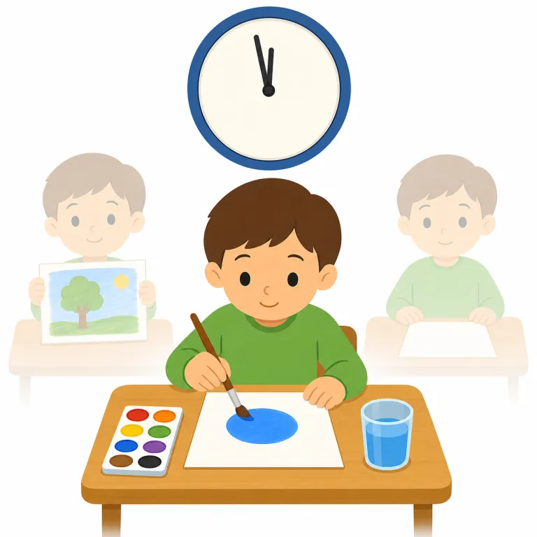 currently（現在・副詞）の覚え方イラスト — currently は current（現在の・現行の）に -ly が付いた形だと見ると覚えやすいです
