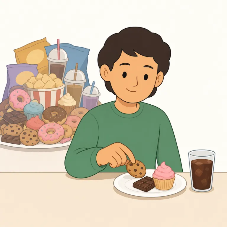 cut back on（を減らす，を控える・句動詞）の覚え方イラスト — cut の「切る」に back の「後ろへ引く」を重ねて、「出しすぎていた量を一歩引かせる」と映像で覚えると残りやすいです