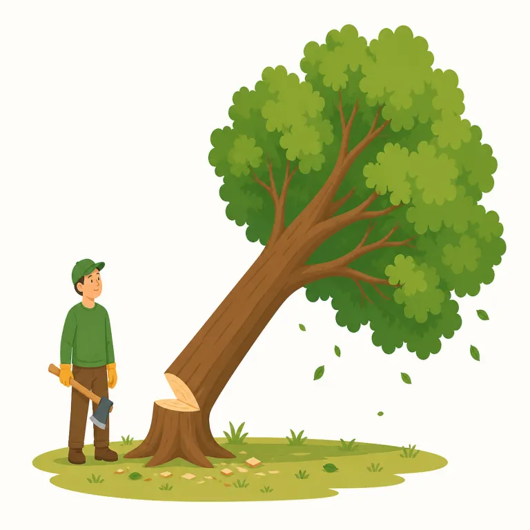 cut down（削減する・句動詞）の覚え方イラスト — この意味では、cut は「切って量をそぐ」、down は「低い水準へ下げる」と考えると覚えやすいです