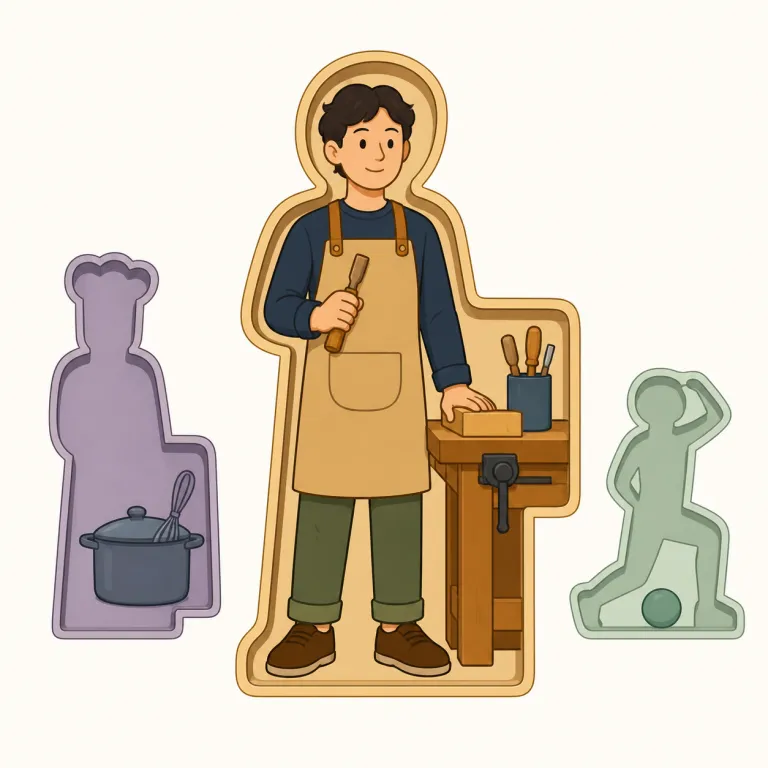 cut out for（～に向いている・イディオム）の覚え方イラスト — まず "be cut out for ..." をひとかたまりで覚える