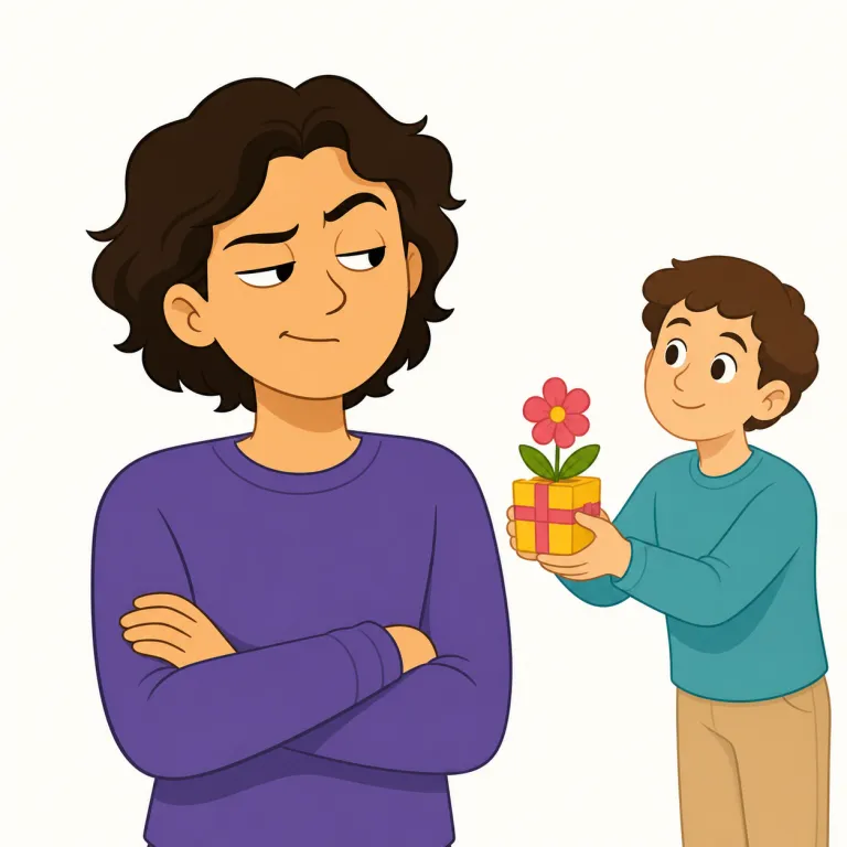 cynical（シニカルな・形容詞）の覚え方イラスト — このエントリの「シニカルな」は、日本語でも外来語として使われる少し硬めの表現として覚えます