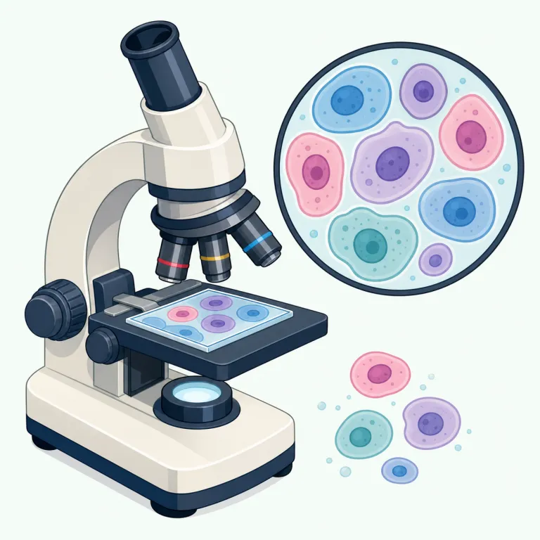 cytology（細胞学・名詞）の覚え方イラスト — このエントリの cytology は、検査名の「細胞診」ではなく、biology / geology と同じ -logy 型の学問名として覚える