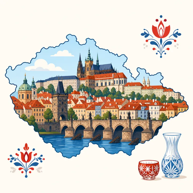 czech（チェコの・adjective）の覚え方イラスト