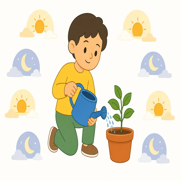 daily（毎日の・形容詞）の覚え方イラスト — accede は cede「譲る・進む」の仲間で、ac- は「…へ」の方向を表します