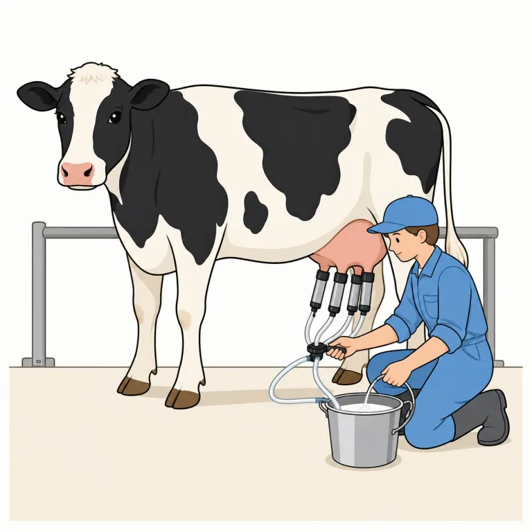 dairying（酪農・noun）の覚え方イラスト
