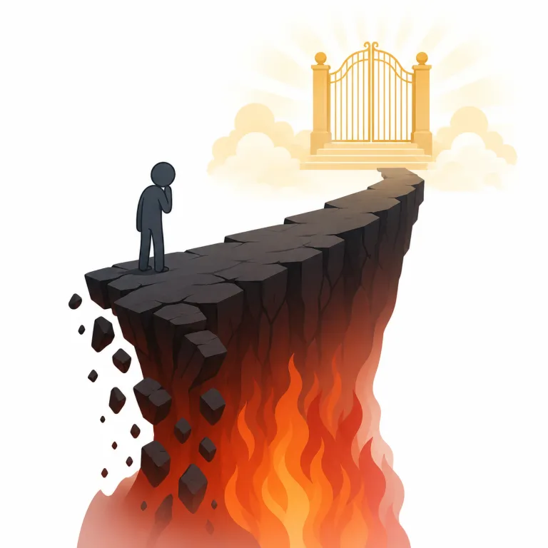 damnation（永遠の破滅・名詞）の覚え方イラスト