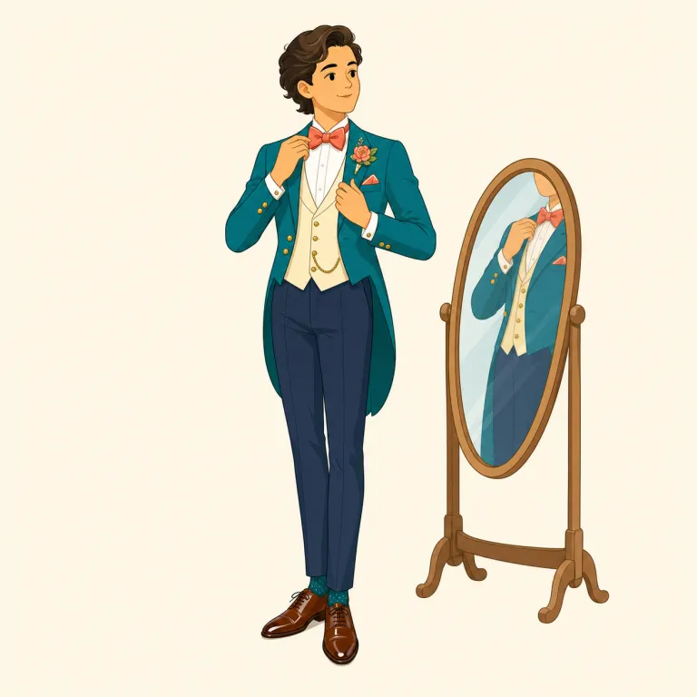 dandy（おしゃれな人・名詞）の覚え方イラスト