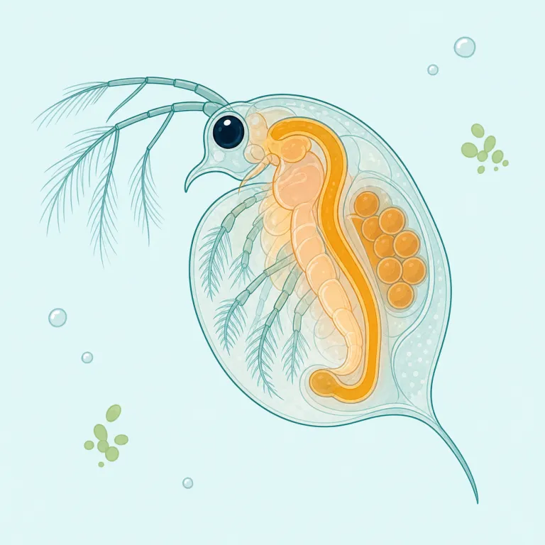 daphnia（ミジンコ・名詞）の覚え方イラスト — 日常英語というより、生物・環境分野で出る「分類名」として覚えるのが近道です