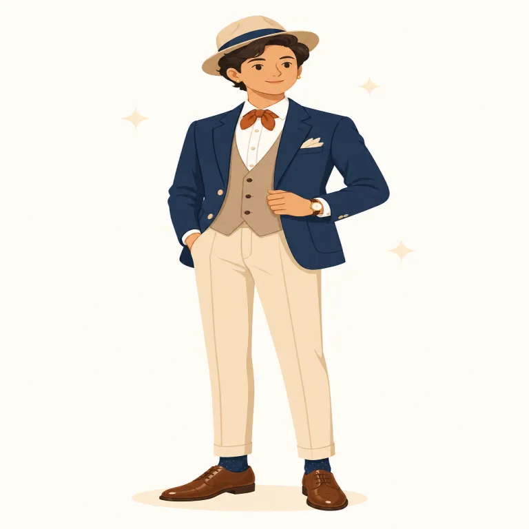 dapper（おしゃれな・形容詞）の覚え方イラスト — dapper は「派手で流行的」というより、neat や smart に近い「きちんとしていて上品」