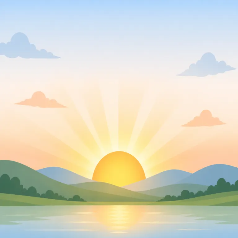 dawn（夜明け・名詞）の覚え方イラスト — dawn は day と結びつけると覚えやすい語です