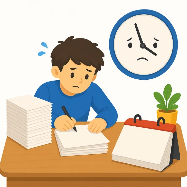 deadline（締め切り・名詞）の覚え方イラスト — deadline は line「線」を核に覚えると残りやすい語です