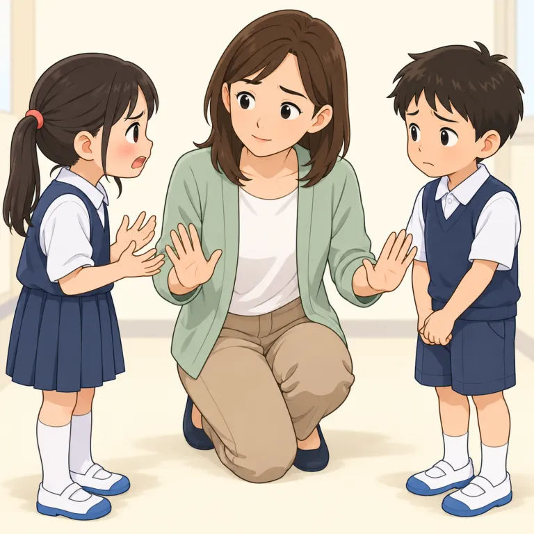 dealing（対応・noun）の覚え方イラスト