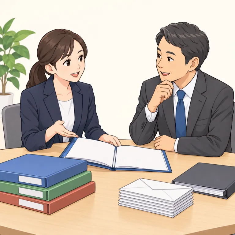 dealing（やり取り・noun）の覚え方イラスト
