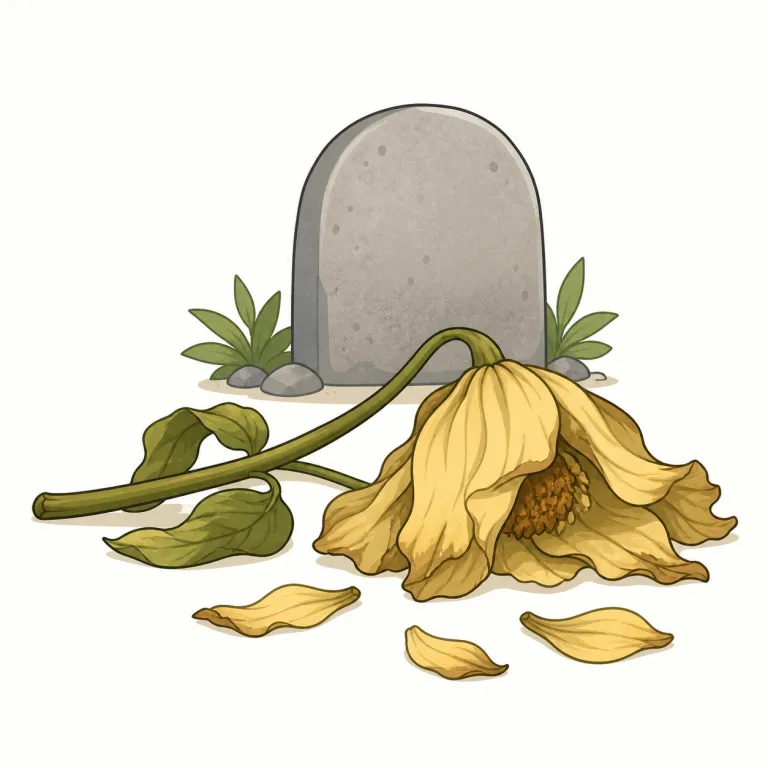 death（死・名詞）の覚え方イラスト — dead を「死んでいる」という形容詞で覚えていれば、death はその状態や事実を表す名詞だとつながる