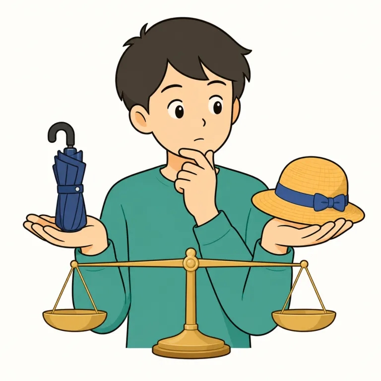 debate（熟慮する・verb）の覚え方イラスト
